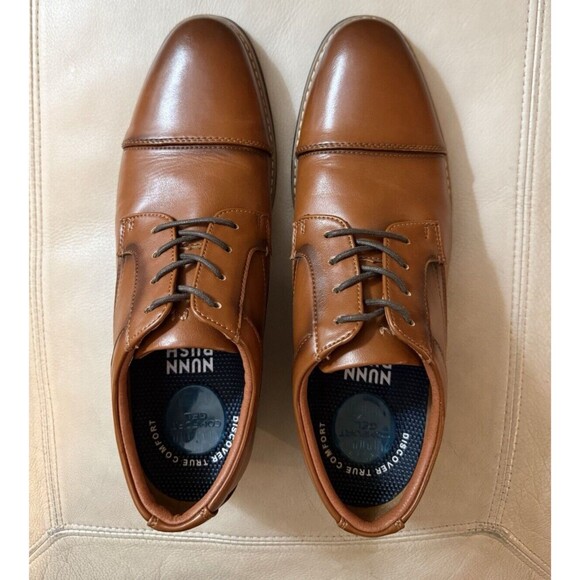 Nunn Bush Men\'s Brn Comfort Cap Toe Oxford 10 M Comfort Gel Super Clean! main image 4